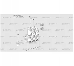 VCS3E50R/40R05NNWR3/PPPP/PPPP (88105641) Сдвоенный газовый клапан Kromschroder