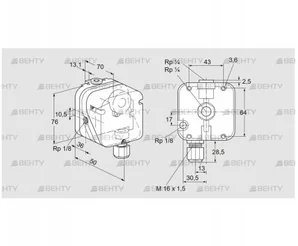 DG 150UG-4 (84447030) Датчик-реле давления газа Kromschroder