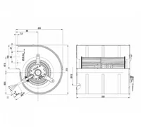Центробежный вентилятор ebmpapst D4E133DL01H9