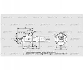 BICA 65HB-350/485-(34A)DR (84022468) Газовая горелка Kromschroder