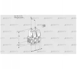 VCS1E15R/10R05FNNWR3/PPPP/PPPP (88105908) Сдвоенный газовый клапан Kromschroder