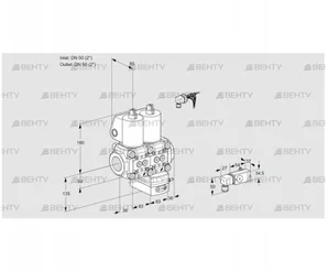 VCG3E50R/50R05NGEWL/2-PP/2-MM (88103892) Клапан с регулятором соотношения Kromschroder