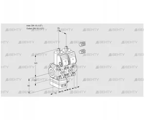 VCD1E15R/15R05D-100NWR3/PPPP/PPPP (88100241) Регулятор давления Kromschroder