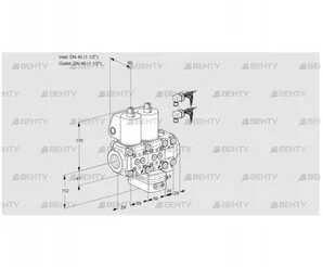 VCG2E40R/40R05NGEVWL6/PPPP/PPPP (88101064) Клапан с регулятором соотношения Kromschroder