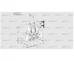 VCS3E50F/50F05NNKGR8/PPPP/PPPP (88106633) Сдвоенный газовый клапан Kromschroder