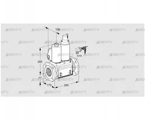 VCS665F05NLKLB/PPPP/PPPP (88203734) Сдвоенный газовый клапан Kromschroder