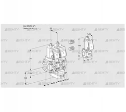 VCG3E50R/50R05NGEWSR3/PPPP/PPBS (88101095) Клапан с регулятором соотношения Kromschroder