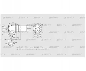 ZIC 200HB-200/235-(21)D (84277630) Газовая горелка Kromschroder