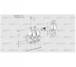 VCS2E40R/40R05NNWR3/PPPP/PPZS (88104351) Сдвоенный газовый клапан Kromschroder