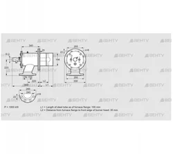 ZIO 200HB-100/35-(21)D (84277014) Газовая горелка Kromschroder