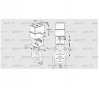 IDR125Z03D100AU/50-30W20E (88303252) Дроссельная заслонка Kromschroder