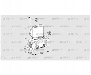 VCS665F05NNQGL3B/MMMM/PPPP (88206778) Сдвоенный газовый клапан Kromschroder