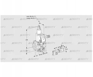 VAS125R/LW (88005363) Газовый клапан Kromschroder