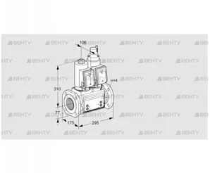 VCS6T65A05NLKGRB/PPPP/PPPP (88207744) Сдвоенный газовый клапан Kromschroder