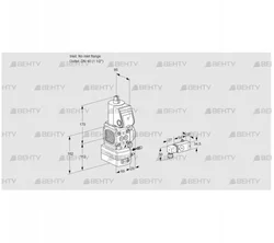 VAG2-/40R/NWAE (88033628) Газовый клапан с регулятором соотношения Kromschroder