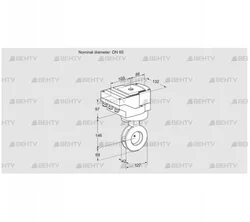 IBGF65Z05/20-60Q3E (88302500) Дроссельная заслонка Kromschroder