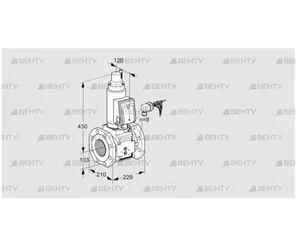 VAS8100F05LWGRB/PP/PP (88207020) Газовый клапан Kromschroder