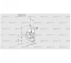 VAD115R/NP-25B (88019262) Газовый клапан с регулятором давления Kromschroder