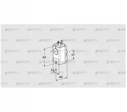 DG 60VC5-5W (84448230) Датчик-реле давления газа Kromschroder