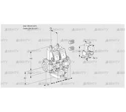 VCH1E20R/20R05NHEVWR3/PPPP/PPZY (88106500) Клапан с регулятором расхода Kromschroder