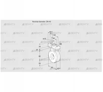 BVA40Z05F (88300187) Дроссельная заслонка Kromschroder