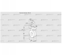 BVA40Z05F (88300187) Дроссельная заслонка Kromschroder