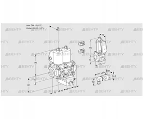 VCD1E15R/15R05ND-100KL3/PPZS/2--3 (88100156) Регулятор давления Kromschroder