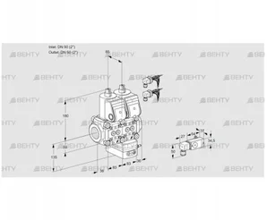 VCV3E50R/50R05NVKWR6/2-PP/MMPP (88101178) Клапан с регулятором соотношения Kromschroder