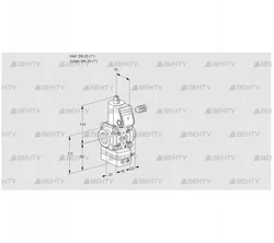 VAD125R/NK-25A (88000997) Газовый клапан с регулятором давления Kromschroder