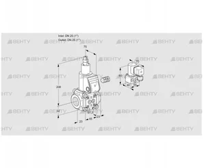 VAS125R/LW (88006713) Газовый клапан Kromschroder