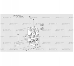 VCG2E25R/40R05NGEWR3/MMMM/MMMM (88104135) Клапан с регулятором соотношения Kromschroder