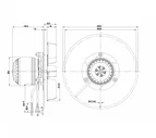 Центробежный вентилятор ebmpapst R2E210AA3401