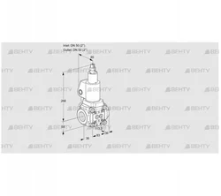 VAS3T50N/LQGL (88033532) Газовый клапан Kromschroder