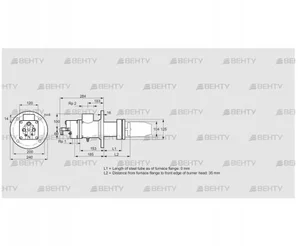 BIC 100LB-0/35-(123)H (84033812) Газовая горелка Kromschroder