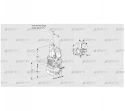 VAG1-/25R/NWAE (88025272) Газовый клапан с регулятором соотношения Kromschroder