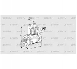 VCS665F05NNWSRB/PPPP/PPPP (88205136) Сдвоенный газовый клапан Kromschroder