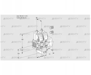 VCG3E40R/50F05FNGEWR3/PPPP/PPPP (88106215) Клапан с регулятором соотношения Kromschroder