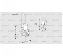 VAS1E25R/25R05NWL/ZS/PP (88100677) Газовый клапан Kromschroder