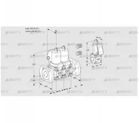 VCS3E50F/50F05NNKGL3/PPZS/PPPP (88100455) Сдвоенный газовый клапан Kromschroder