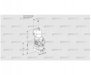 VAG1T-/25N/NQGLAA (88033064) Газовый клапан с регулятором соотношения Kromschroder