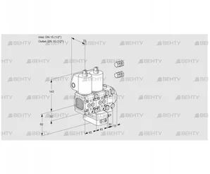 VCD1E15R/15R05FND-100VWL3/PPPP/PPPP (88104080) Регулятор давления Kromschroder