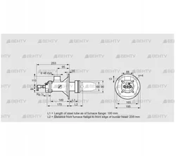 BICA 65HB-100/235-(34A)DR (84022418) Газовая горелка Kromschroder