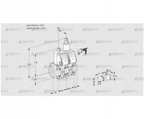 VCS2E40R/40R05NLWR/-3PP/PPPP (88107810) Сдвоенный газовый клапан Kromschroder