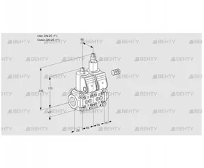 VCS2E25R/25R05NLQR/PPPP/PPPP (88106509) Сдвоенный газовый клапан Kromschroder