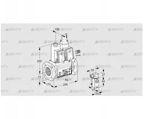 VCS665F05NLWR3E/PPEP/P3PP (88207220) Сдвоенный газовый клапан Kromschroder