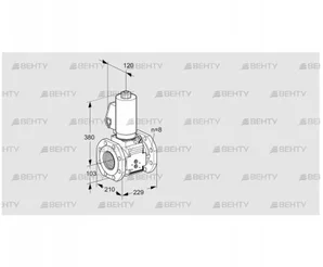 VAS8T100A05NKSLB/PP/PP (88205238) Газовый клапан Kromschroder