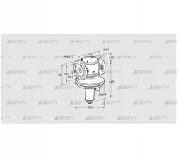 GIK 80TA02-3 (85093320) Регулятор соотношения газ/воздух Kromschroder