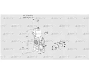 VAG2-/40R/NWSLAE (88032838) Газовый клапан с регулятором соотношения Kromschroder