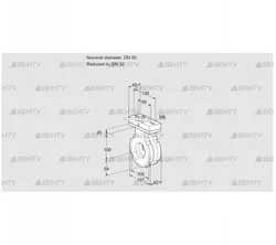 BVG50/32W05H (88302677) Дроссельная заслонка Kromschroder