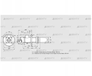 BIC 80HB-300/335-(16)F (84032040) Газовая горелка Kromschroder